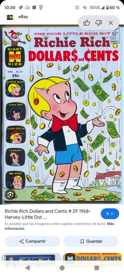 Richie Rich Dollar$ And Cents Harvey Cómics 1968