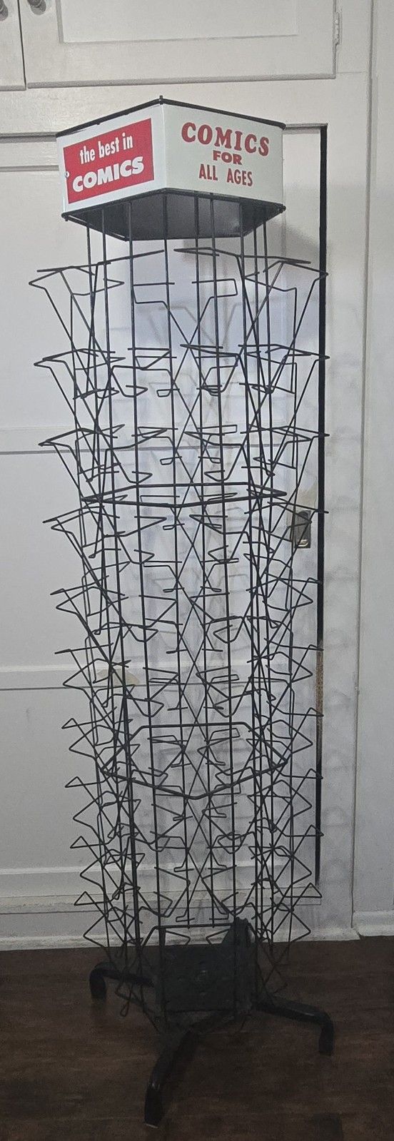 Vintage 1950 Comic Book Spinning Rack