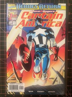 Captain America #1, vol. 3, bagged and boarded