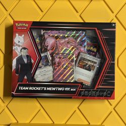 Pokemon TEAM ROCKET'S MEWTWO EX BOX