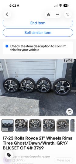 Rolls  Royce Ghost 20 “ whells set 4