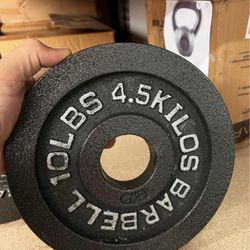 CAP Barbell Gray Olympic Cast Iron Weight Plate, 10 lb