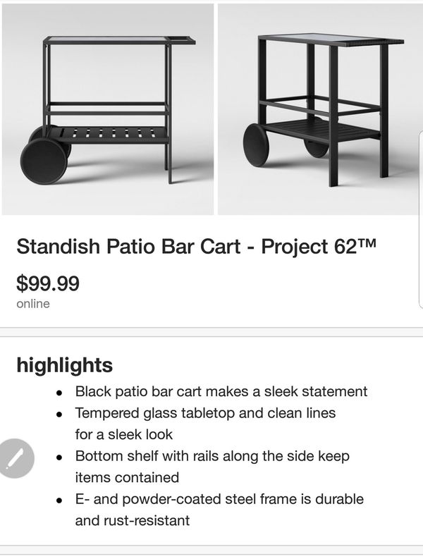 Standish Patio Bar Cart Project 62 For In Los Angeles Ca Standish Patio Bar Cart Project 62 For In Los Angeles Ca Offerup