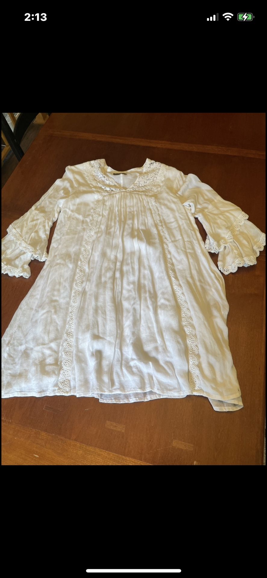 J.Gee White BOHO Dress