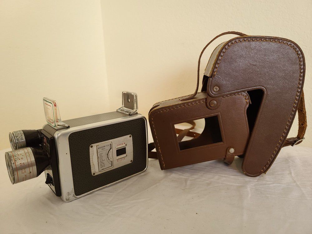 Vintage KODAK BROWNIE TURRET 8mm MOVIE & CAMERA with 3 LENSES 