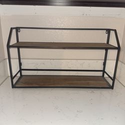 2 tiered wall shelf
