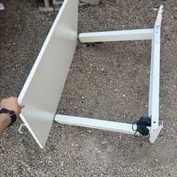 White Standup desk