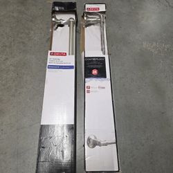 $30 For Both, Lot of (2) DELTA 24 Inch, bathroom Towel Bar, Rack, Holders.