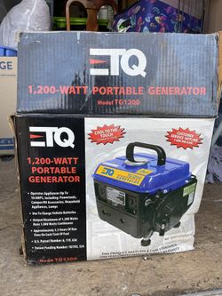 ETQ PORTABLE GENERATOR