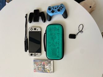Nintendo Switch OLED White Console Bundle