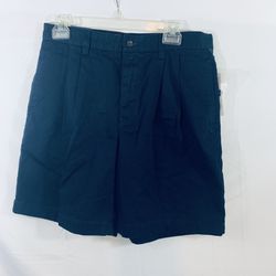 Sz 30 Navy Chaps Chino Pleated  Vintage Shorts