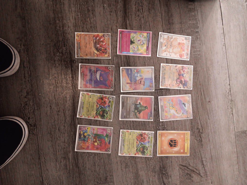 12 Rare Full Illustration Pokemon Cards 