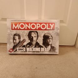 The Walking Dead Monopoly Game Zombie Almost New Horror