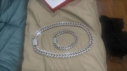 Diamond Necklace and Bracelet