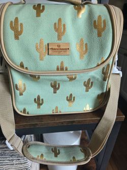 Natural Elements Cactus Print Insulated Lunch Bag