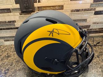 AARON DONALD SIGNED LA RAMS F/S ECLIPSE AUTHENTIC HELMET JSA COA