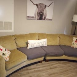 Large Round Couch And Large Chair