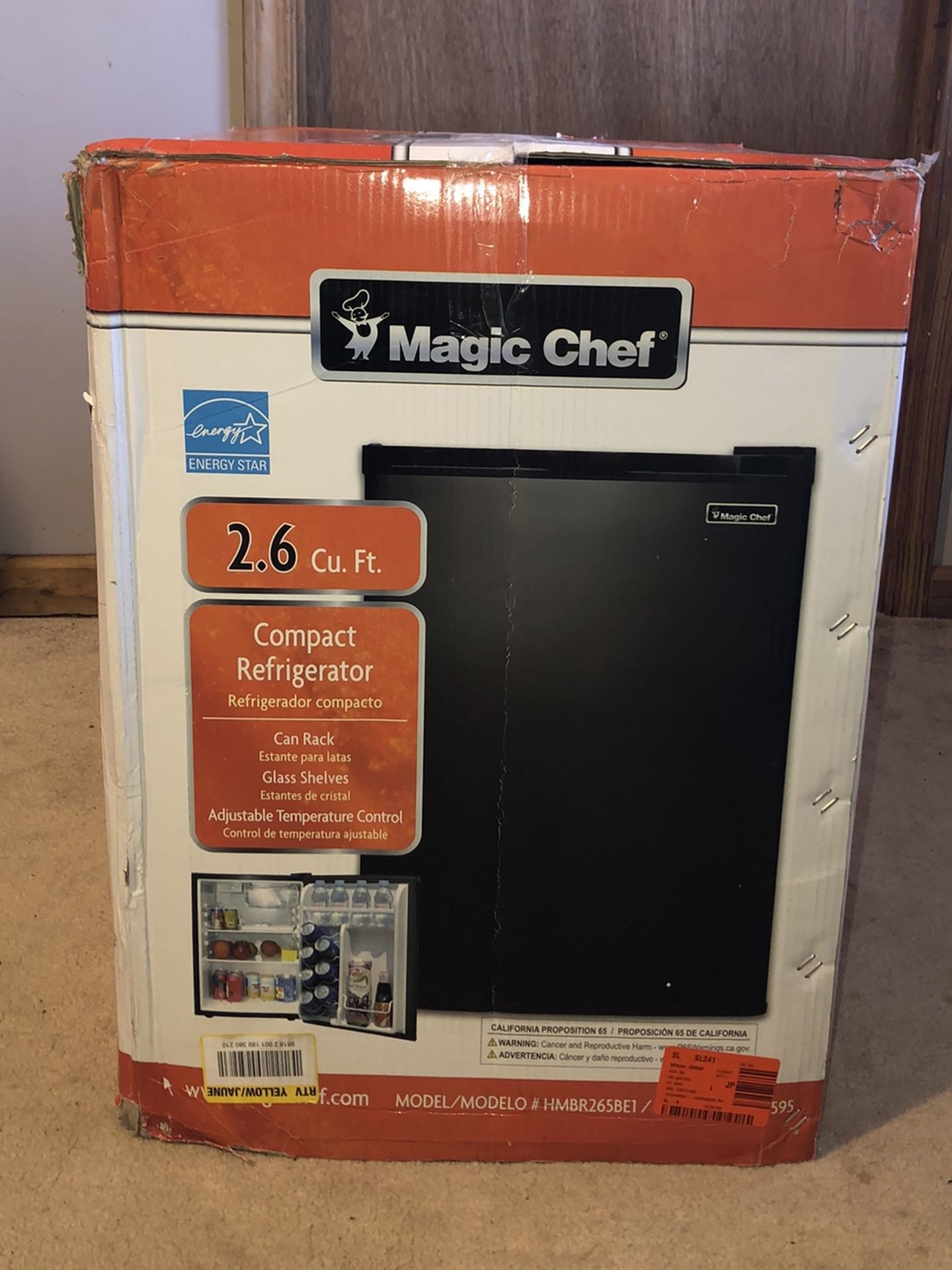 New Magic Chef 2.6 cu. ft. Mini Fridge in Black