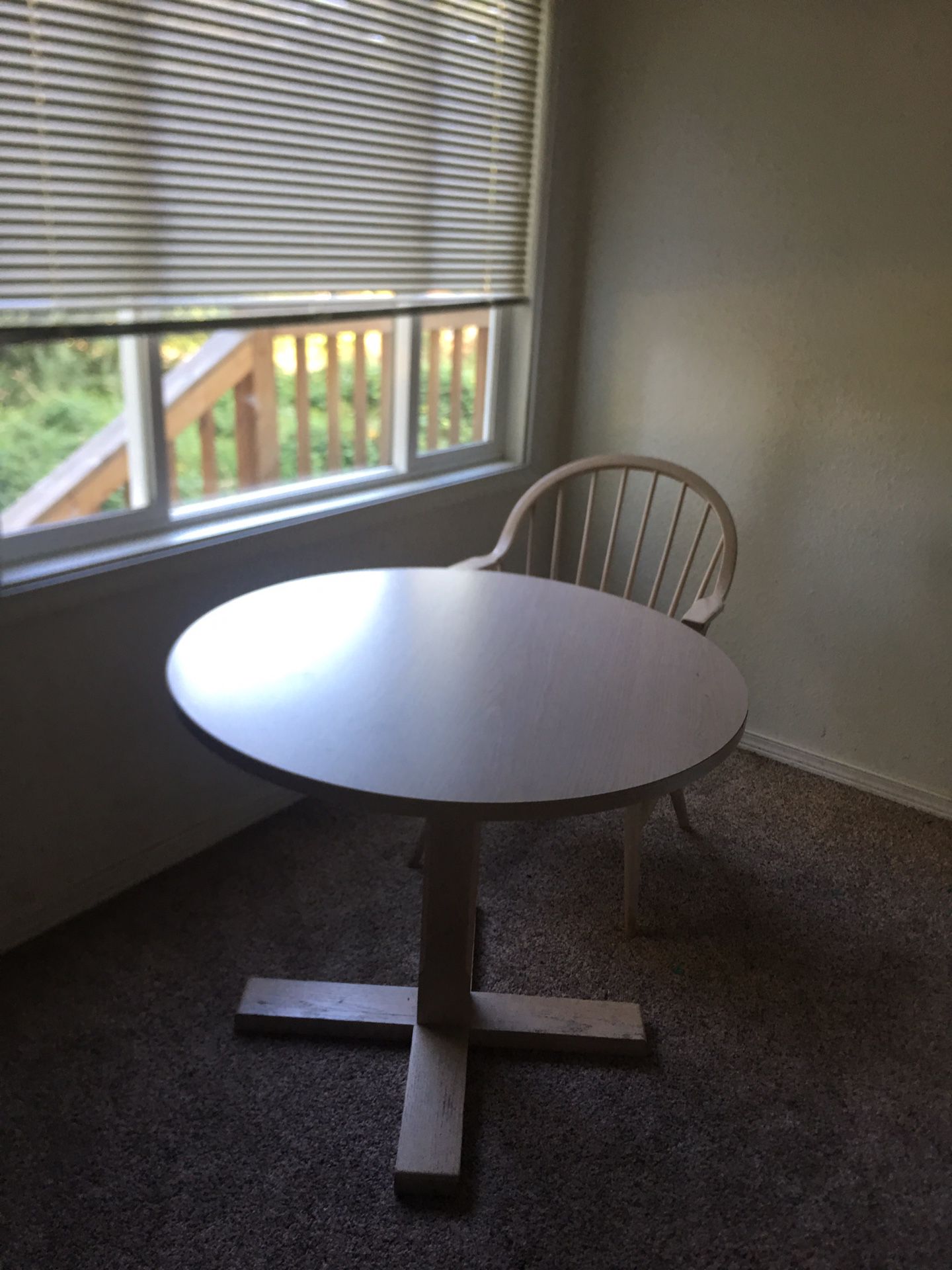 Cute Small Wooden Kitchen Table w/ 4 Chairs
