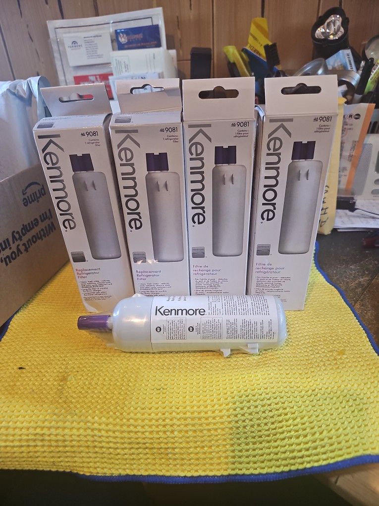 4 Filters #9(contact info removed) KENMORE REFRIGERATOR FILTERS.