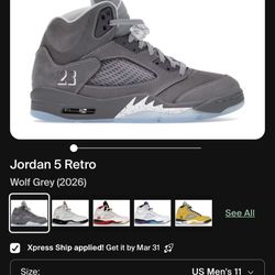 Jordan 5 Wolf