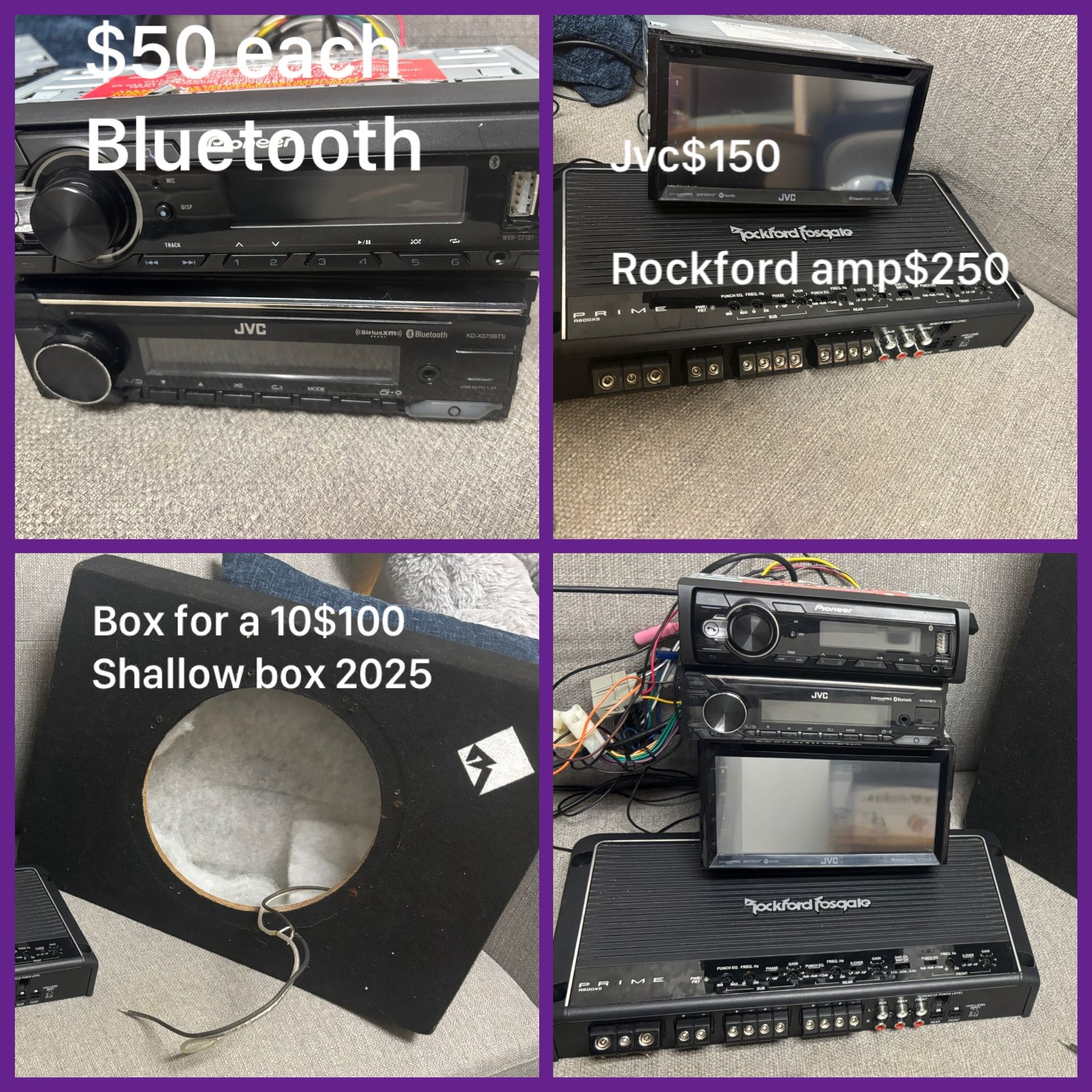 Car Stereos & Amps & Sub Box