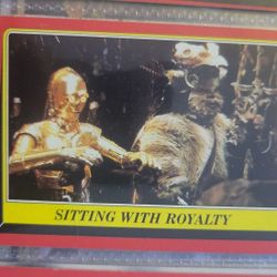 1980 Topps Star Wars Empire Strikes Back #82 Sitting With Royalty Card