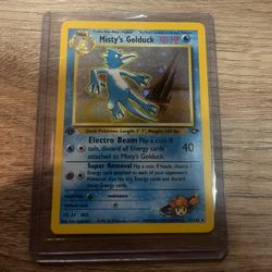 Misty’s Golduck 1st Edition Holographic Rare- Gym Challenge 