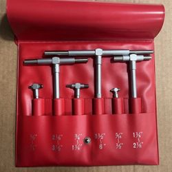 SPI Telescoping Gage Set 1/2” to 6" Gages Set 6pcs Japan Made Machinist Nice Set