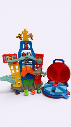 Spidey and Friends Car Race Tower With Case
