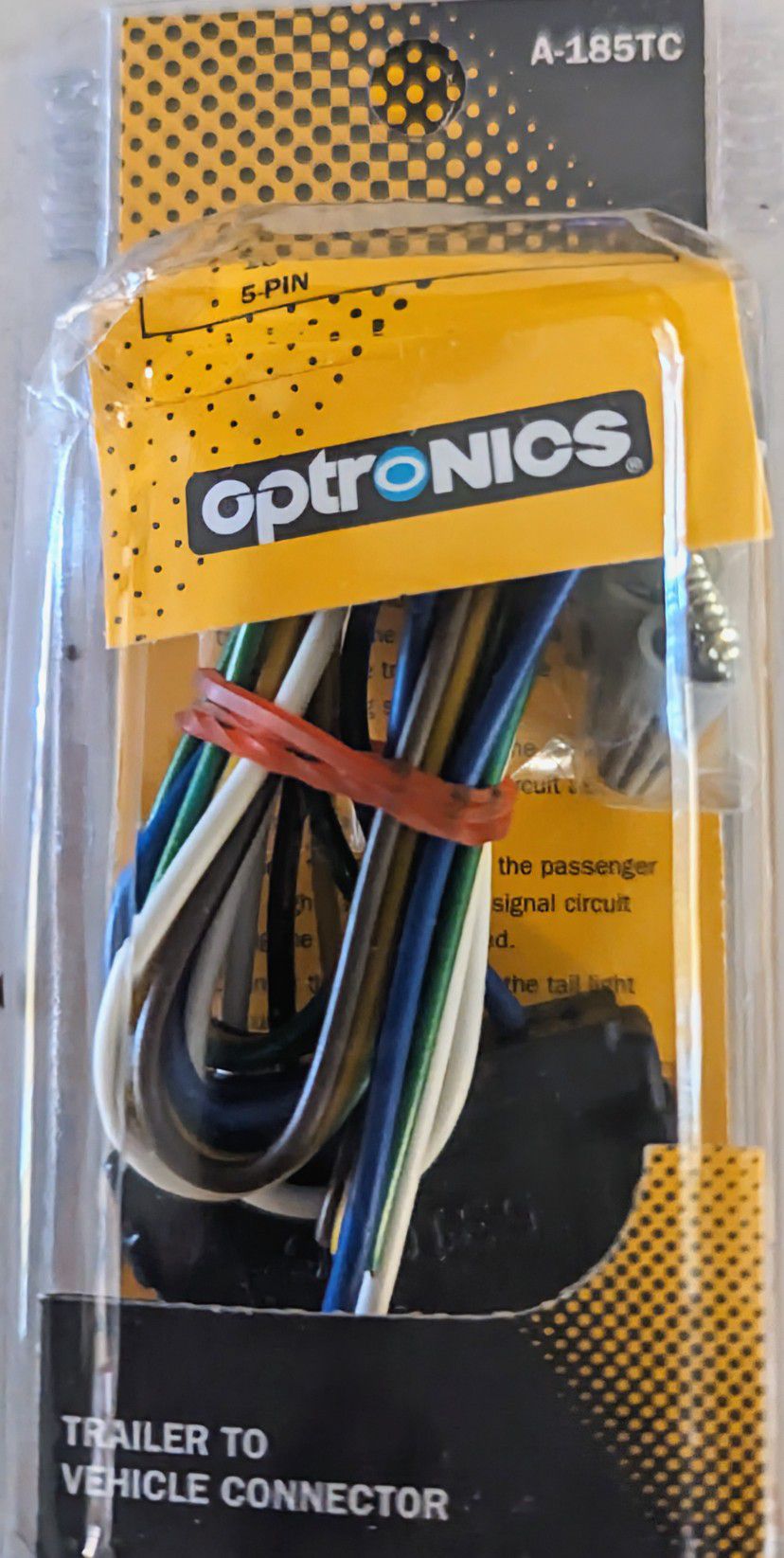 Optonics 5-wire Trailer to Vehicle Connector 