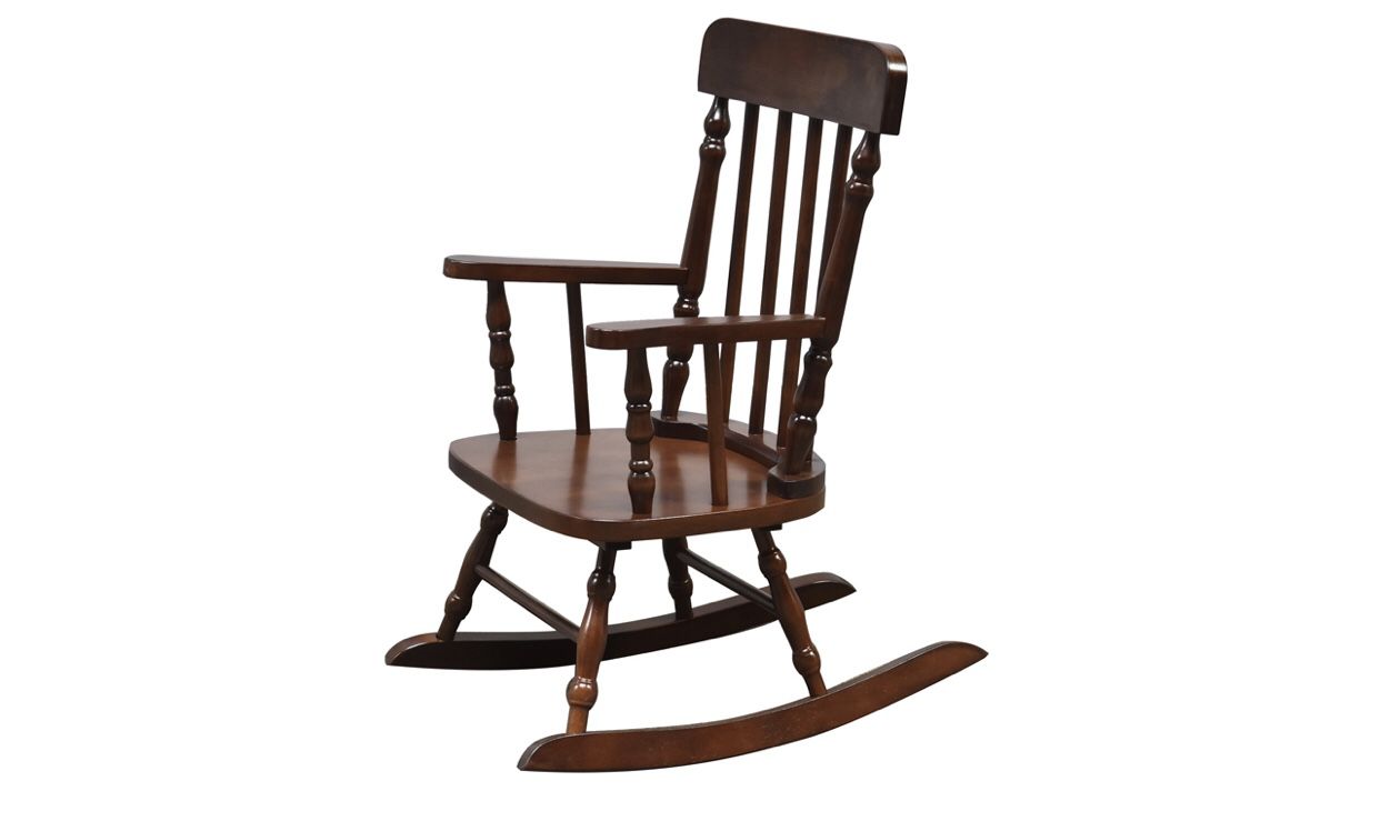 New Espresso Wood Kid’s rocking chair