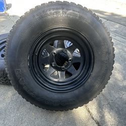 15” Off-road Steel Wheels & Tires