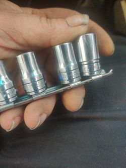 Snap On E Socket Set Both 1/4 Inch And 3/8 Drive All Metric 