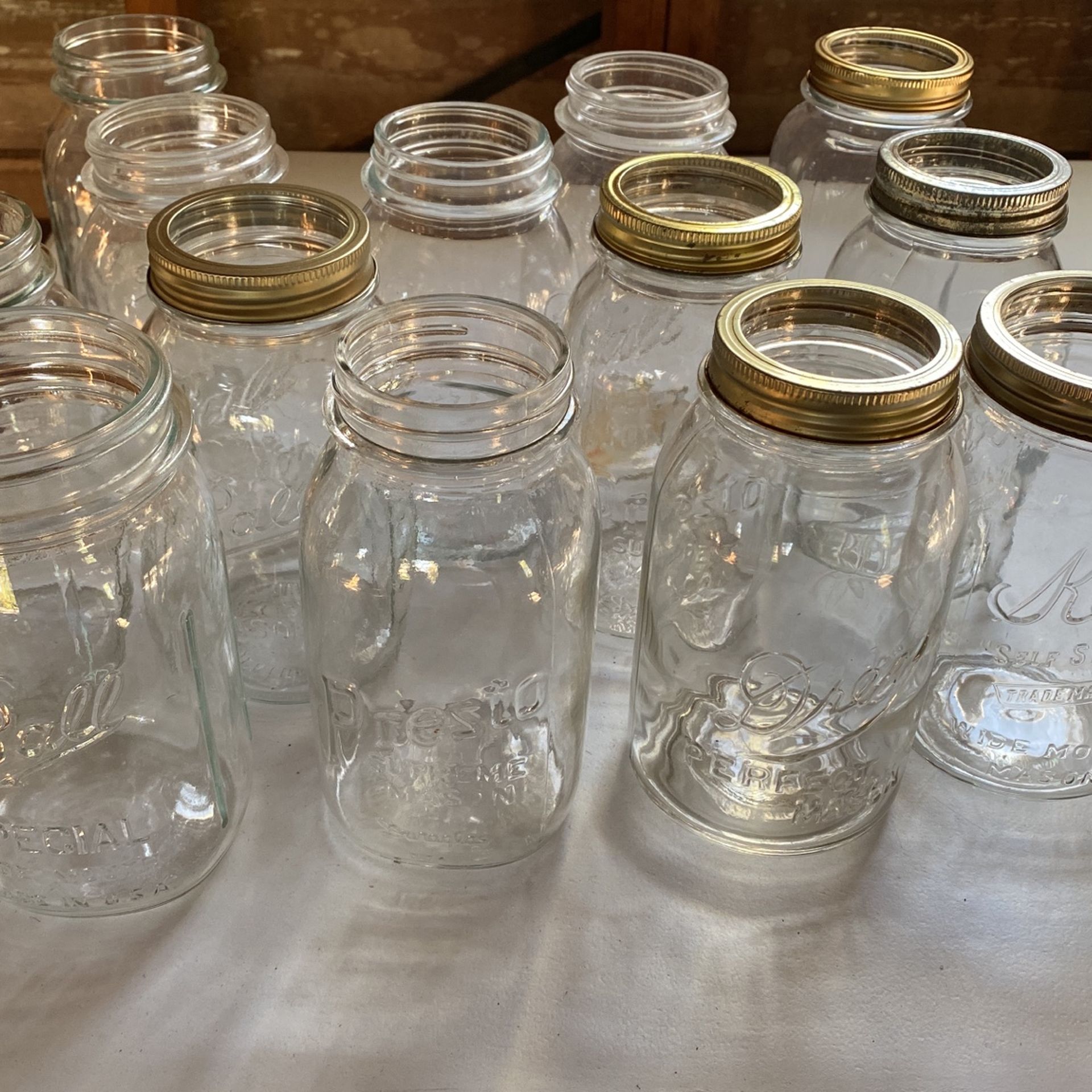 Various Brands Of Canning Jars