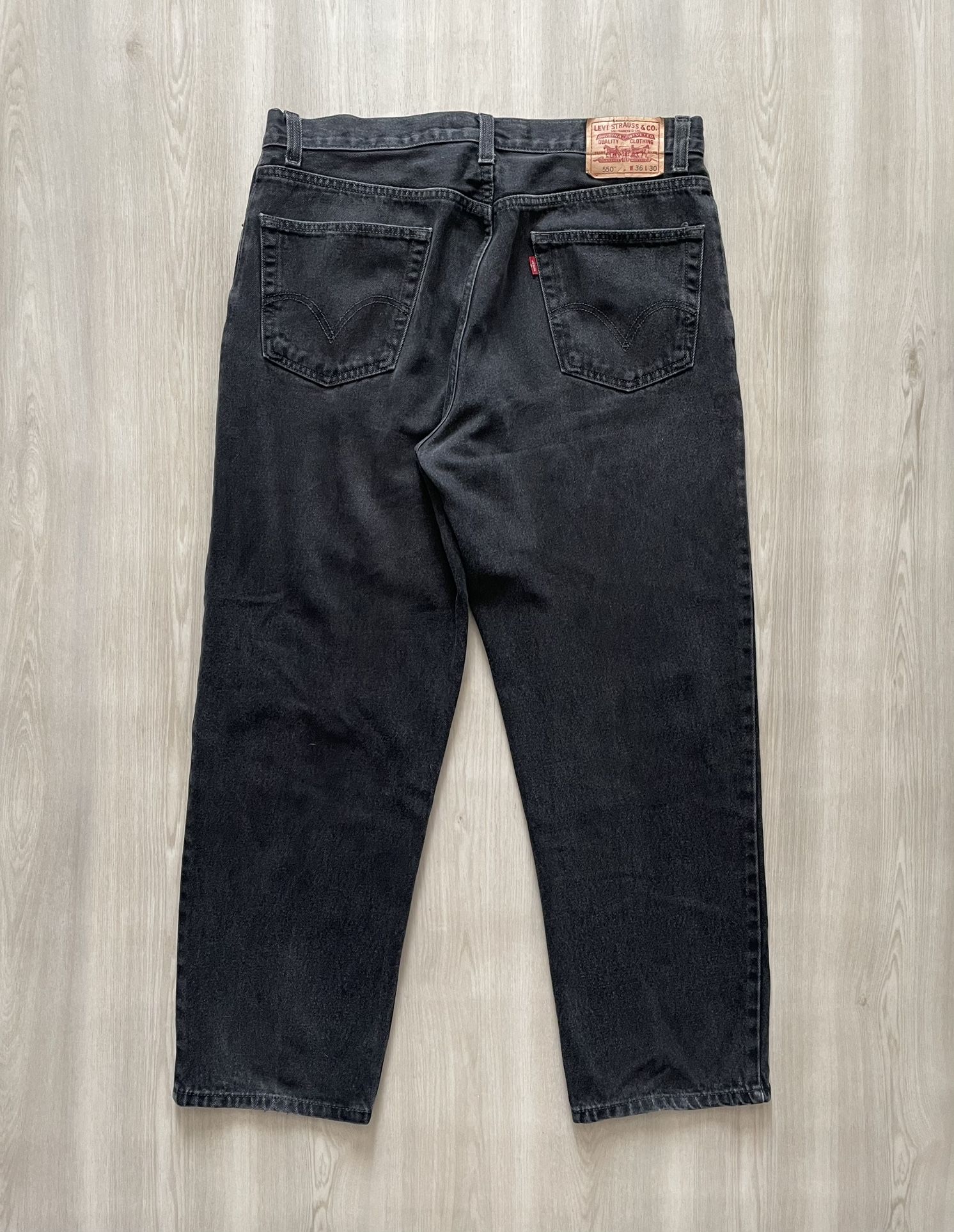 Vintage Y2K Levis 550 Relaxed Fit Tapered Leg Jean Sz 36x30 Fits 37x29