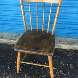 1 Vintage Accent Chair 33”t x 17” to seat x 14”w
