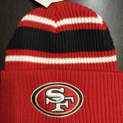 Brand-new with tag, NWT NFL Team Headwear: San Francisco 49ers Beanie Cap
