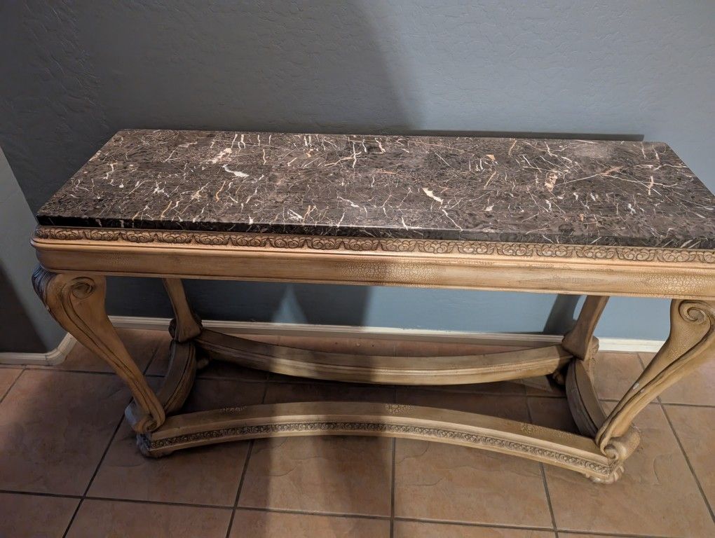 Marble Wood Table
