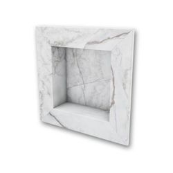 17 in. x 17 in. Square Recessed Shampoo Caddy in Calypso