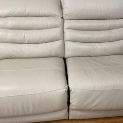 Leather FOUR Piece Couch, Recliners