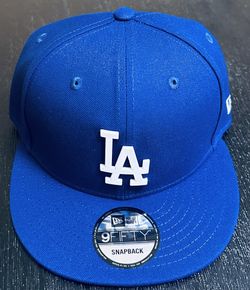 New Era Los Angeles Dodger 9Fifty Cap Blue With Plastic LA Front Logo, SnapBack White, New era logo on side. Brand new