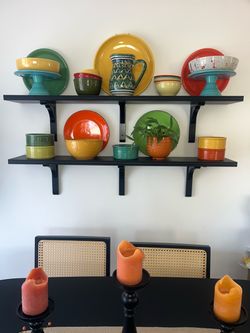 Wall mount shelves