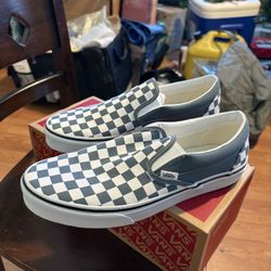 Vans classic checkered slip on shoes 9.5