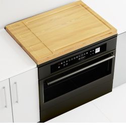 Noodle Board Stove Cover, Noodle Board Stove Covers with Handle, Wooded Stove Top Covers for Electric Stove and Gas Burners, Cutting Board with Juice 