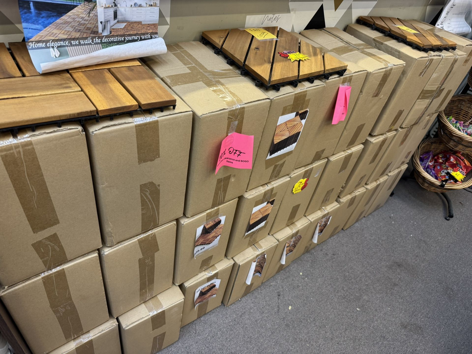 Wood Tile 10 Square Foot $29 