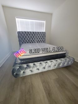 NEW  KING SIZE BED FRAME AND MATTRESS
