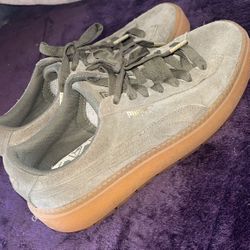 Olive Green Puma Trace Platform 