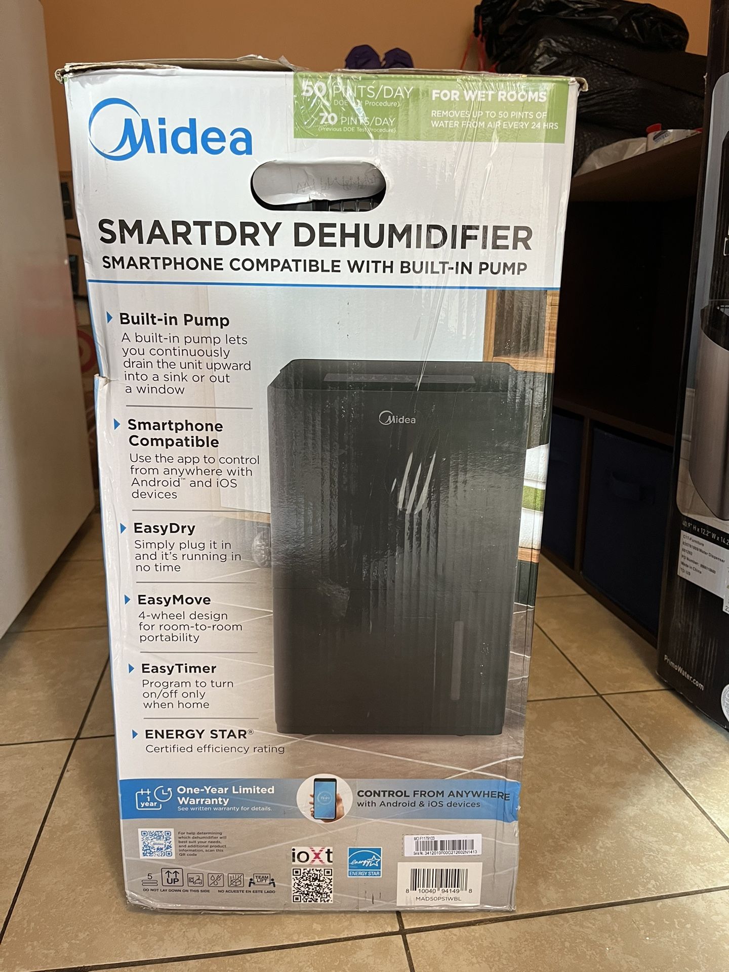 Midea Smartdry dehumidifier/Midea Smartdry deshumidificador 