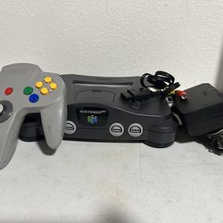 Nintendo 64 N64 Video Game Console - Tested & Working With Controller & Cables
